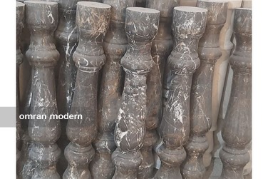 نرده سنگی صراحی گرد مرمریت کد-110