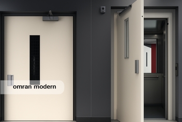 درب نیمه اتوماتیک آسانسور