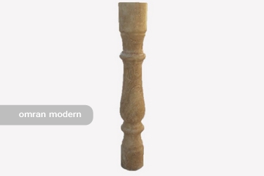 نرده سنگی صراحی گرد تراورتن کد-113