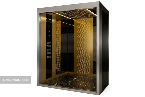 کابین آسانسور استیل مدل بلیسا