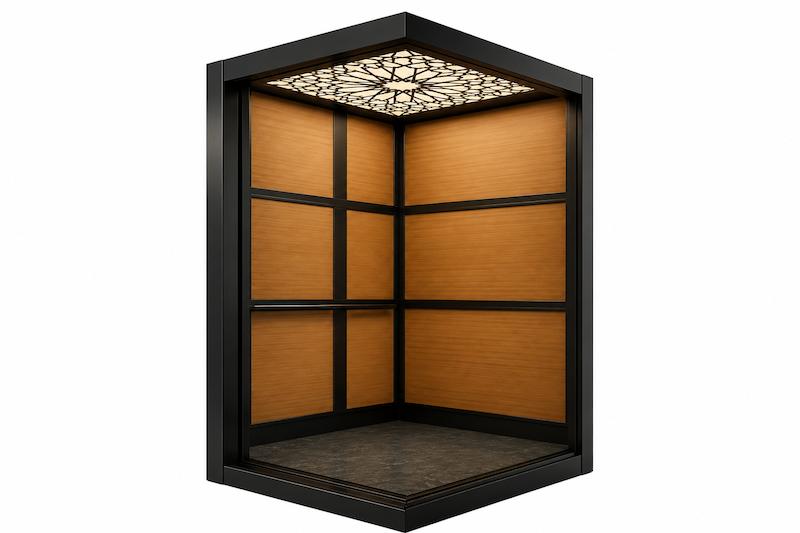کابین آسانسور ام دی اف استیل مدل رستا