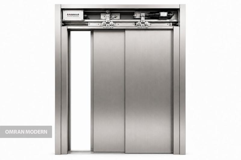 درب تلسکوپی استیل کابین برند روانکار
