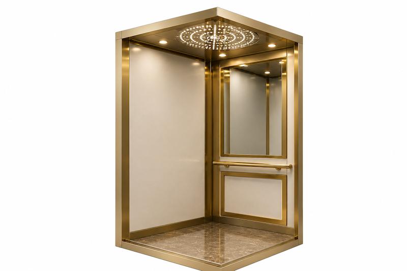 کابین آسانسور ام دی اف استیل مدل زمرد