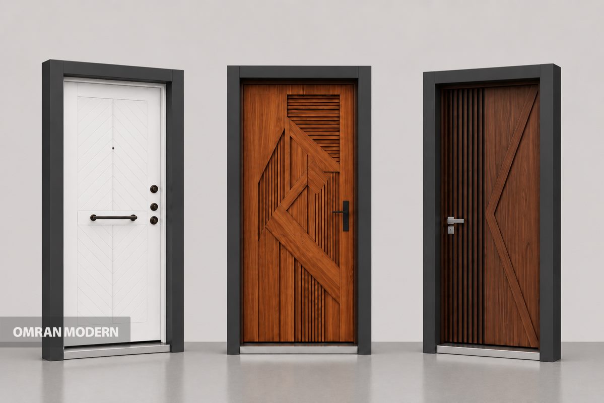 درب ضد سرقت طرح خطوط هندسی