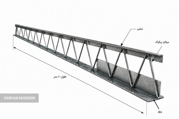 تیرچه کرومیت 6 متری