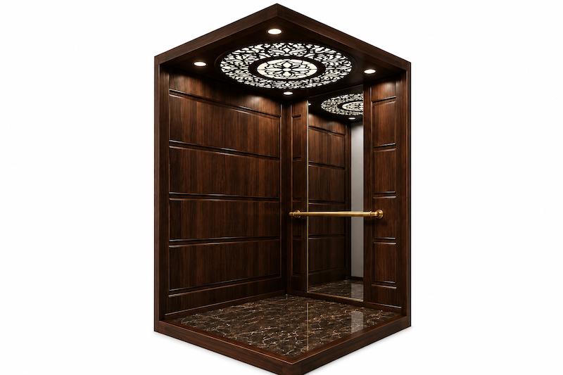 کابین آسانسور ام دی اف استیل مدل نوآر