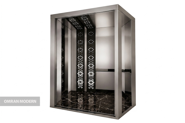 کابین آسانسور استیل مدل ونیسا
