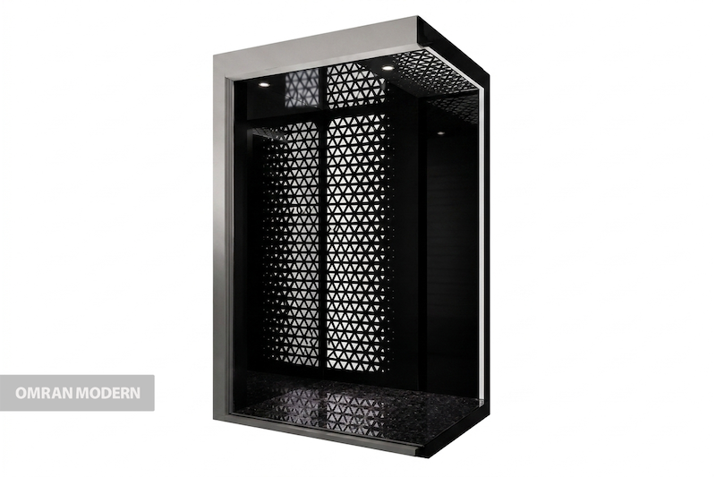 کابین آسانسور استیل مدل ارغوان