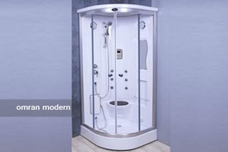 کابین سونا و جکوزی نیم گرد شاینی