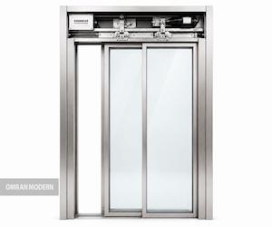 درب تلسکوپی شیشه ای کابین برند روانکار