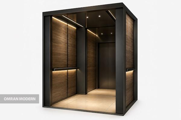 کابین آسانسور چوبی مدل آلیا