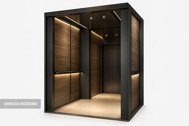 کابین آسانسور چوبی مدل آلیا
