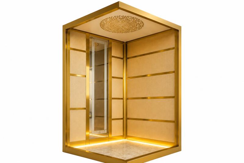 کابین آسانسور ام دی اف استیل مدل بخارا