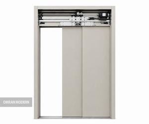 درب تلسکوپی رنگ کوره ای کابین برند بهران