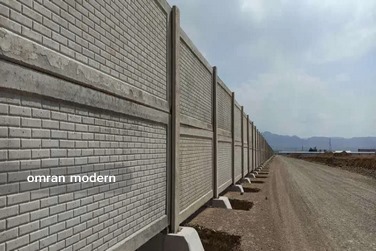 دیوار پیش ساخته بتنی سنگین طرح آجری