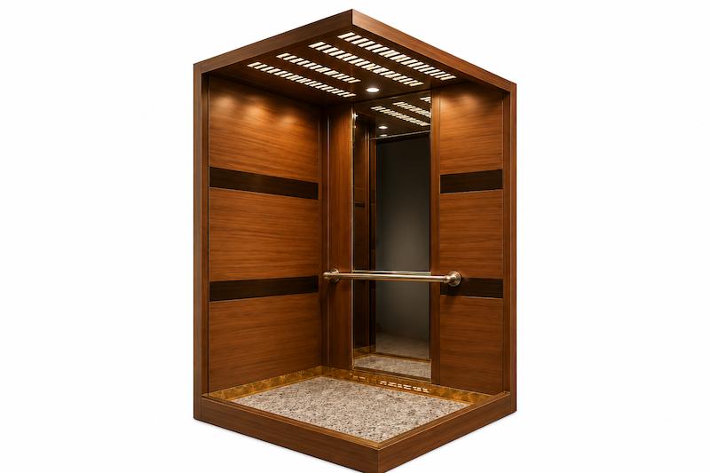 کابین آسانسور ام دی اف استیل مدل ابریشم
