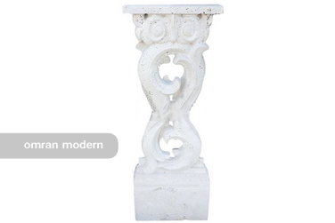 نرده سنگی صراحی مربع تراورتن کد-118