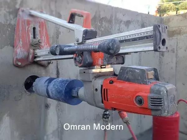 آزمایش مغزه گیری بتن