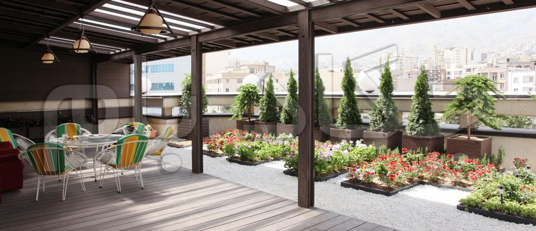 روف گاردن چکاد بام