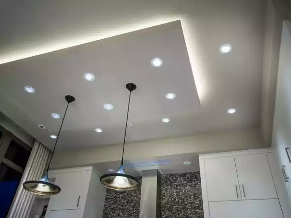 نورپردازی سقف آشپزخانه مدرن
