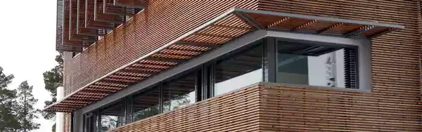 نمای چوبی ساختمان