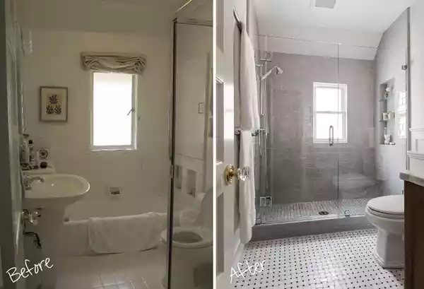 عکس قبل و بعد بازسازی خانه