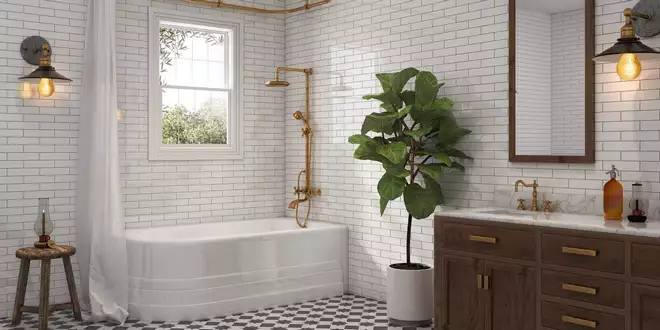۴ تا از بهترین پوشش ها برای دیوار حمام