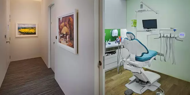 دکوراسیون مطب دندانپزشکی کوچک