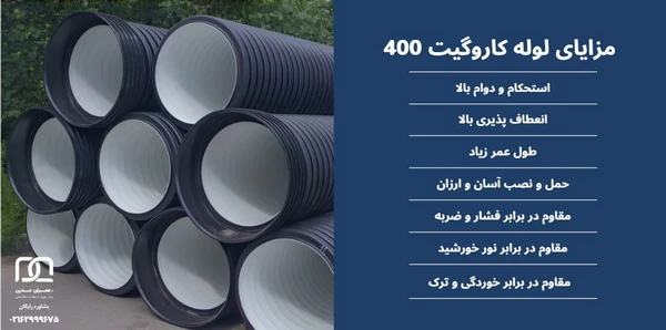 قیمت لوله کاروگیت 400