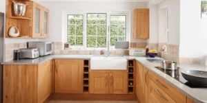 کابینت طرح چوب روشن