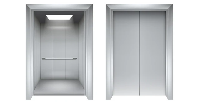 درب اتوبوسی کابین آسانسور