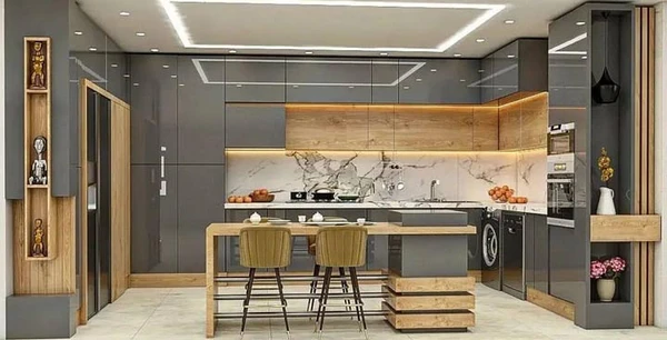 کابینت نئوکلاسیک با رنگ پلی اورتان
