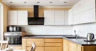 کابینت هایگلاس سفید عسلی