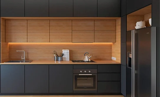 کابینت دودی چوب