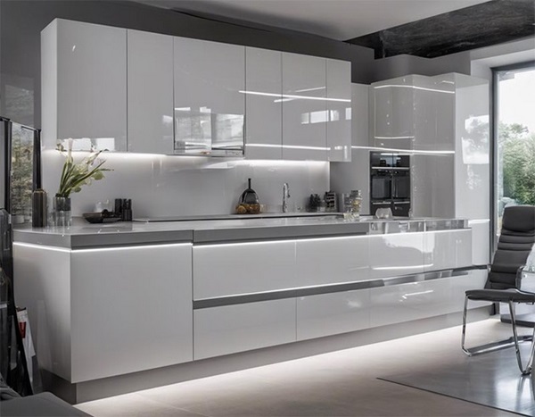 کابینت هایگلاس براق 