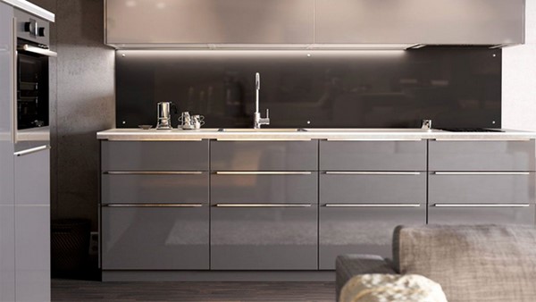 کابینت های گلاس طوسی