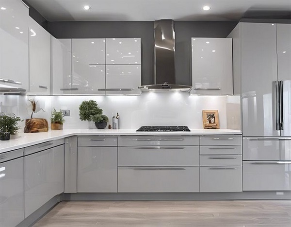 کابینت هایگلاس براق 