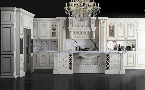 کابینت چوبی کلاسیک سفید