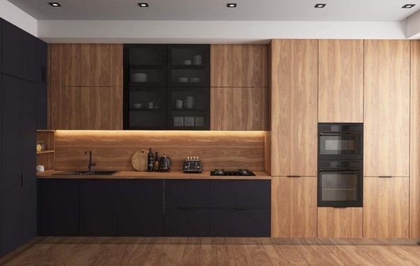 کابینت دودی چوب 