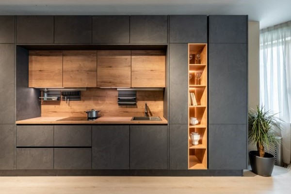 کابینت دودی چوب 