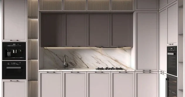 کابینت پولیشی دو رنگ