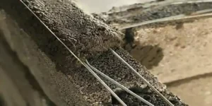 میلگرد بستر در دیوار چینی