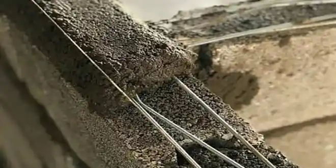 میلگرد بستر در دیوار چینی