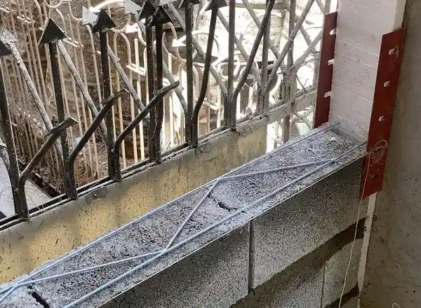 میلگرد بستر دیوار داخلی