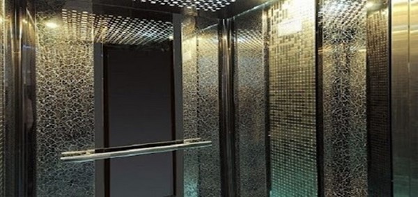 کابین آسانسور استیل گندمی