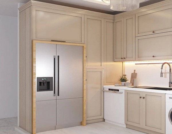 کابینت طرح چوب و کرم