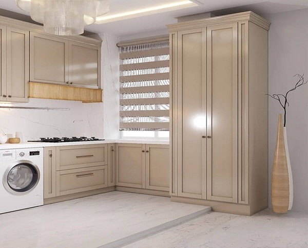 کابینت طرح چوب و کرم