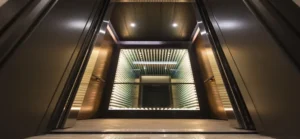 کابین آسانسور استیل گندمی