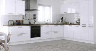 کابینت های گلاس سفید براق