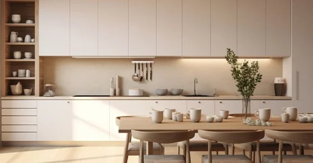 کابینت طرح چوب و کرم